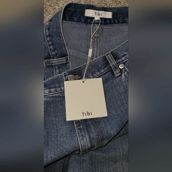 TIBI Classic Denim Slouchy Carpenter Jean 116 NWT Sz 31 - Picture 5 of 14